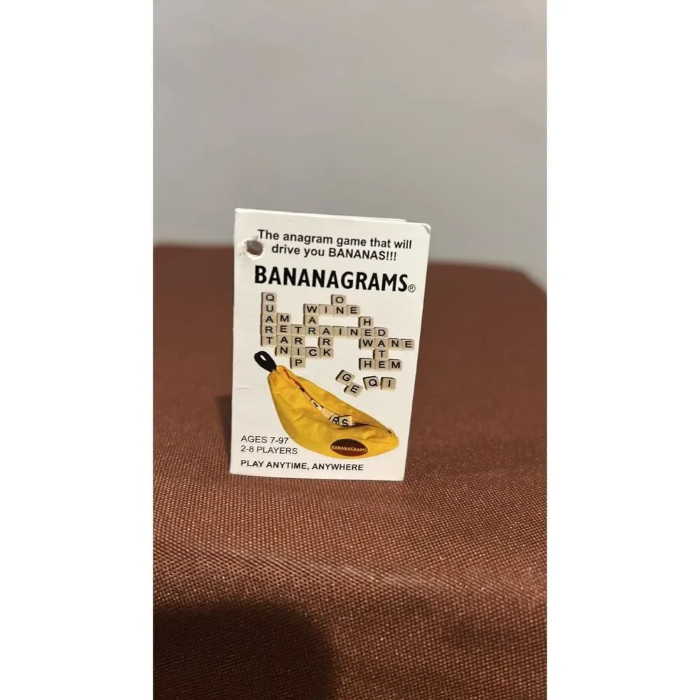 Bananagrams Banana Fun Word Game  With Instruction